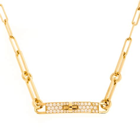 hermes necklace yellow gold|hermes necklace korea.